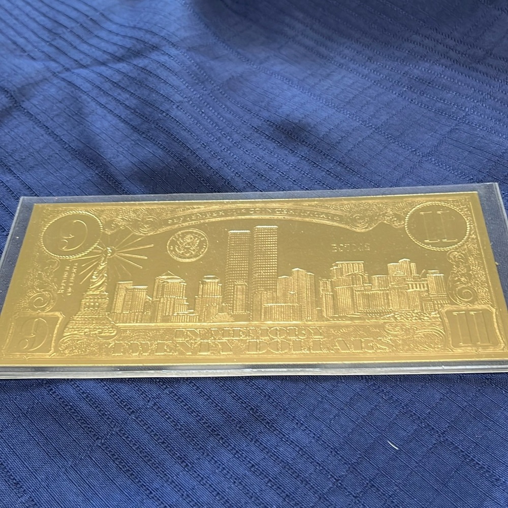 9-11 commemorative gold certificate